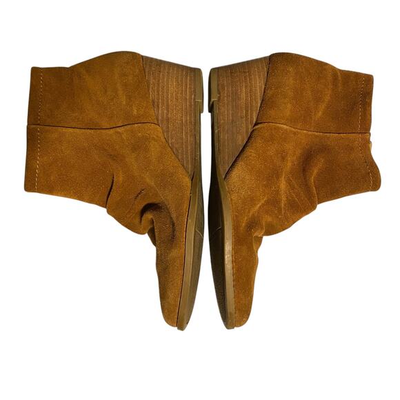 FRANCO SARTO Winston Bootie Size 8M Suede Leather Wedge Side Zip Boots - Picture 14 of 16